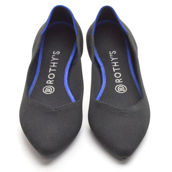 Rothy's The Point Black Flats size 8 M - Picture 2 of 6